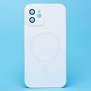 Чехол-накладка - SM020 Matte SafeMag для "Apple iPhone 12" (white)