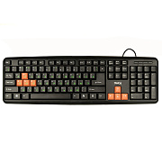 Клавиатура Dialog Standart KS-020U мембранная игровая USB (black/orange)