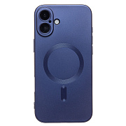 Чехол-накладка - SM020 Matte SafeMag для "Apple iPhone 16 Plus" (dark blue) (234703)