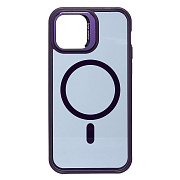 Чехол-накладка - SM026 SafeMag для "Apple iPhone 12/iPhone 12 Pro" (dark violet)