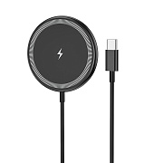 ЗУ Сетевое Беспроводное Borofone BQ27 Pole SafeMag (black)