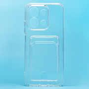 Чехол-накладка - SC276 с картхолдером для "Xiaomi Redmi 15C" (transparent) (241412)