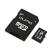 Карта флэш-памяти MicroSD 256 Гб Qumo +SD адаптер Pro seria UHS-1 U3