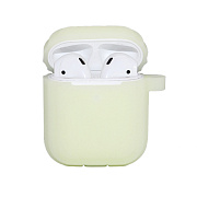 Чехол - SCP09 для кейса "Apple AirPods/AirPods 2" силиконовый люминесцентный (green)