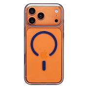 Чехол-накладка - SM041 SafeMag для "Apple iPhone 17 Pro Max" (transparent/blue) (243325)