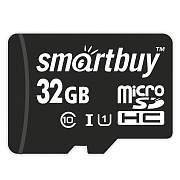 Карта флэш-памяти MicroSD 32 Гб Smart Buy +SD адаптер (class 10) LE