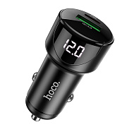 Адаптер Автомобильный Hoco Z42 Light  PD20W+QC3.0 USB/Type-C/5V/3A (black)