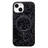 Чехол-накладка - SM029 POSH SHINE SafeMag для "Apple iPhone 15" россыпь кристаллов (black titanium)