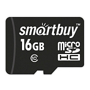 Карта флэш-памяти MicroSD 16 Гб Smart Buy без SD адаптера (class 10) LE