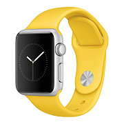 Ремешок - ApW15 монобраслет (повр.уп.) Apple Watch 38/40/41 mm силикон (yellow)