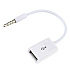 Кабель OTG - jack 3,5 Glossar Glossar 5W 10см 1A  (white)
