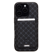 Чехол-накладка - SM022 SafeMag c картхолдером  для "Apple iPhone 16 Pro" (black)