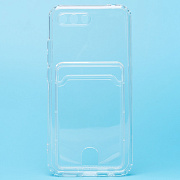 Чехол-накладка - SC276 с картхолдером для "Huawei Honor 10" (transparent) (210446)