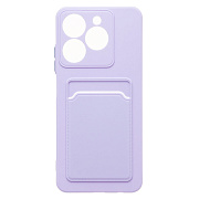 Чехол-накладка - SC337 с картхолдером для "Realme C63 4G" (light violet) (236930)