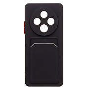 Чехол-накладка - SC337 с картхолдером для "Tecno Spark 30 4G" (black) (237640)