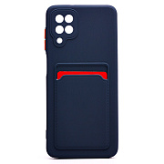 Чехол-накладка - SC315 с картхолдером для "Samsung SM-A125 Galaxy A12" (dark blue)