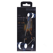 Проводные наушники с микрофоном - A76 Jack 3,5  (black)