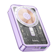 Внешний аккумулятор Hoco Q14A Ice Crystal PD20W SafeMag 10000mAh Type-C/Type-C (purple)