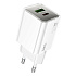 Адаптер Сетевой Hoco N46 Glorious USB/Type-C 20W (white)