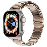 Ремешок - ApW33 Apple Watch 42/44/45/49 mm металл на магните (rose gold)