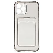 Чехол-накладка - SC276 с картхолдером для "Apple iPhone 12 Pro Max" (black)