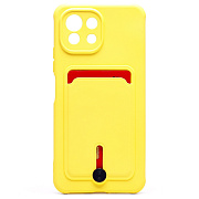 Чехол-накладка - SC304 с картхолдером для "Xiaomi Mi 11 Lite/Mi 11 Lite 5G/11 Lite 5G NE" (yellow) (208773)