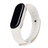 Ремешок - WB13 Xiaomi Mi Band 5/Mi Band 6 силикон на кнопке (регулируемый) (white)