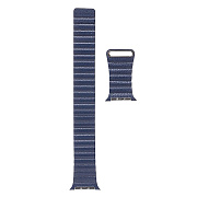 Ремешок - ApW Apple Watch 38/40/41 mm кожаный на магните (blue)
