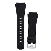 Ремешок - WB014 Samsung Gear S3 Frontier/Gear S3 Classic/Galaxy Watch 22 мм универсальный силикон на пряжке (регулируемый) (black)