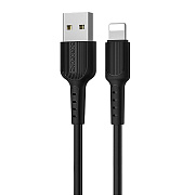 Кабель USB - Apple lightning Borofone BX16 Easy 10W 100см 2A  (black)