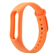 Ремешок - WB13 Xiaomi Mi Band силикон на кнопке (регулируемый) (orange)