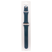 Ремешок - ApW Sport Band Apple Watch 38/40/41 mm силикон на кнопке (L) (dark blue)