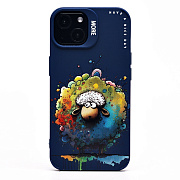 Чехол-накладка - SC335 для "Apple iPhone 13"  (овечка) (dark blue) (227068)