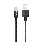 Кабель USB - micro USB Hoco X14 Times Speed 10W 100см 2A  (black)