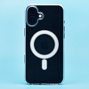 Чехол-накладка - SM006 SafeMag для "Apple iPhone 16 Plus" (прозрачный) (234514)