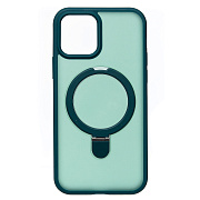 Чехол-накладка - SM088 SafeMag  для "Apple iPhone 12/iPhone 12 Pro" (dark green)
