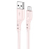 Кабель USB - micro USB Hoco X97 Crystal 12W 100см 2,4A  (light pink)