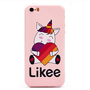 Чехол-накладка - SC220 для "Apple iPhone 5/iPhone 5S/iPhone SE" (005) (pink)