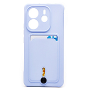 Чехол-накладка - SC304 с картхолдером для "Xiaomi Redmi Note 14 4G" (light violet) (239940)