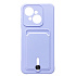 Чехол-накладка - SC304 с картхолдером для "Tecno Spark Go 1/Pop 9 4G" (light violet)