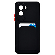 Чехол-накладка - SC337 с картхолдером для "Xiaomi Poco M7 4G" (black) (241690)