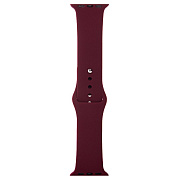 Ремешок - ApW Sport Band Apple Watch 42/44/45/49 mm силикон на кнопке (L) (bordo)