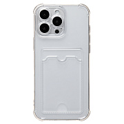 Чехол-накладка - SC276 с картхолдером для "Apple iPhone 16 Pro Max" (transparent)