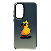 Чехол-накладка - PC094 для "Samsung Galaxy A35" (утка) (transparent/black) (233789)