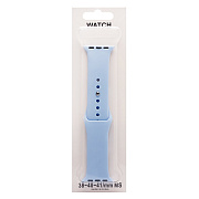Ремешок - ApW Sport Band Apple Watch 38/40/41 mm силикон на кнопке (S) (pastel blue)