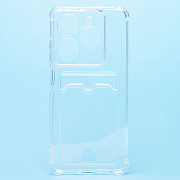 Чехол-накладка - SC278 с картхолдером для "TECNO Pop 8" (transparent) (231672)