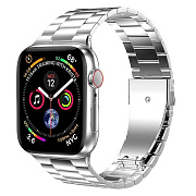 Ремешок - ApW36 металл блочный на застежке Apple Watch 38/40/41 mm (silver)