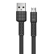 Кабель USB - micro USB Remax RC-116m Armor series  100см 2,4A  (black)