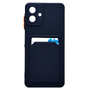 Чехол-накладка - SC337 с картхолдером для "Samsung Galaxy A07 4G" (dark blue) (241634)