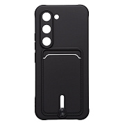 Чехол-накладка - SC304 с картхолдером для "Tecno Spark 40 Pro" (black) (241169)